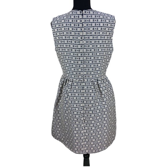 Blue/Cream PIT Amsterdam Fit & Flare Dress US Sz 6 - Picture 5 of 12